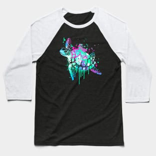 Fluo sea turtle Baseball T-Shirt